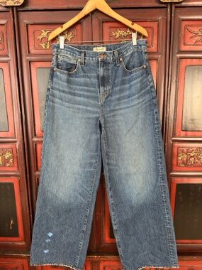 Madewell SuperWide-Leg Jeans in Medium Blue Wash